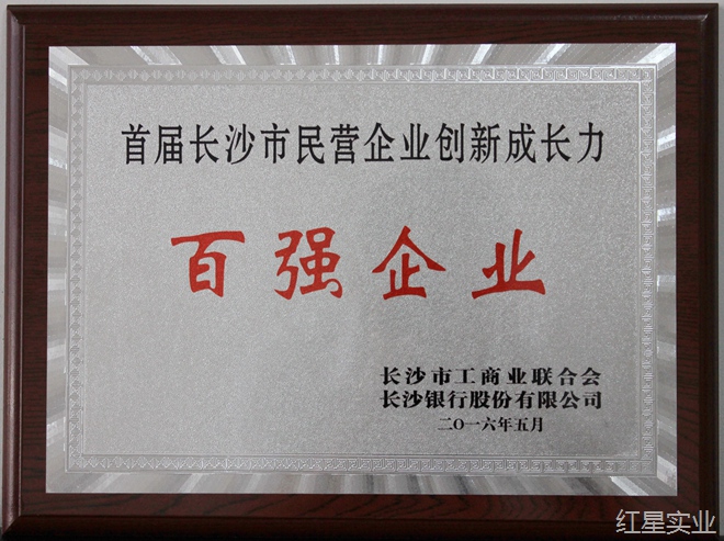 首届长沙市民营企业创新成长力100强